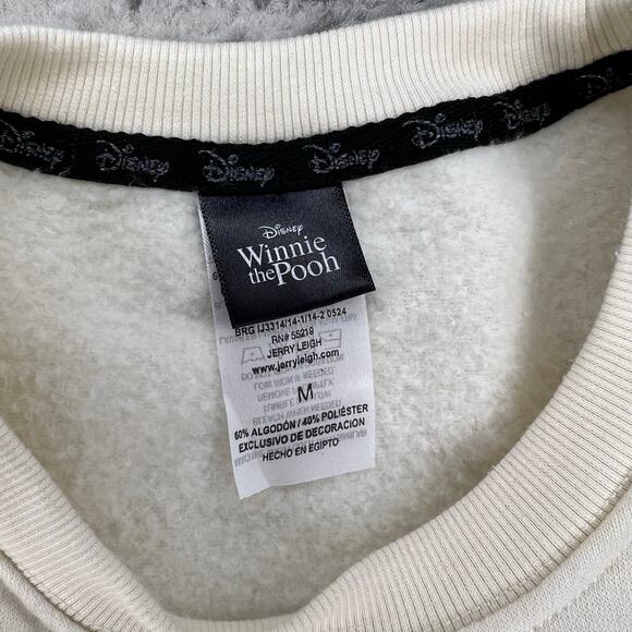 Disney Winnie the Pooh 100 Acre Wood Tan Crewneck Sweatshirt Medium - Picture 5 of 6